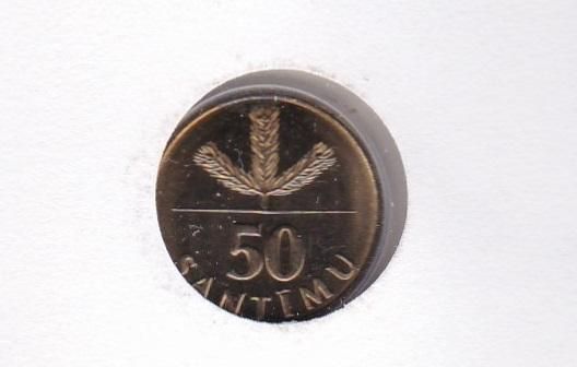 Latvia - 50 Santimu 1992 - in an envelope with a stamp - UNC
