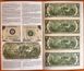 США - 2 Dollars 2013 - неразрезанный лист из 4 банкнот - in folder - UNC