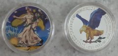 США - Копия сувенирная монета Свобода Украины 2022 - в капсуле - UNC