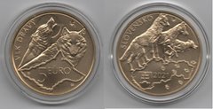 Slovakia - 5 Euro 2021 - Wolf - in a capsule - UNC