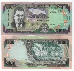 Ямайка - 100 Dollars 2001 - P. 80a - UNC