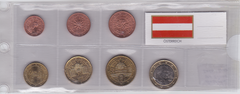 Austria - set 8 coins - 1 2 5 10 20 50 Cent 1 2 Euro 2006 - 2010 - aUNC / UNC