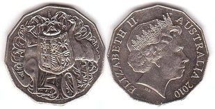 Австралия - 50 Cents 2010 - VF