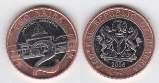 Nigeria - 2 Naira 2006 - aUNC
