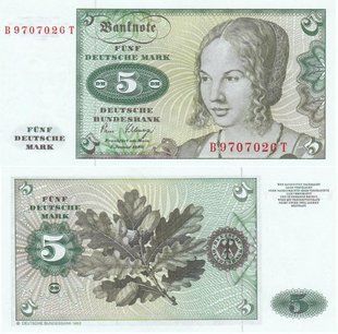 Німеччина - 5 Mark 1980 - P. 30b - aUNC / UNC