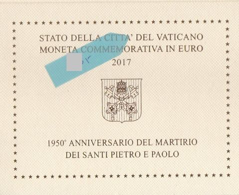 Ватикан - 2 Euro 2017 - in folder - UNC