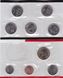 США - набор 9 монет 1 Dime 1 5 Cents + 1/4 1 Dollar 2000 - D - в конверте - UNC