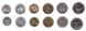 Croatia - 5 pcs x set 6 coins - 1 2 5 10 50 Lipa 1 Kuna 1993 - 2009 - aUNC / UNC