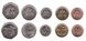 Barbados - 5 pcs x set 5 coins 1 5 10 25 Cents 1 Dollar 2008 - 2012 - UNC