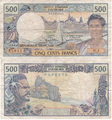 New Caledonia - 500 Francs 1969 - 1989 - P. 60e - serie N3 85845 - F