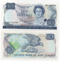 Новая Зеландия - 10 Dollars 1985 - Pick 172b - aUNC / UNC