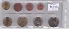 Австрія - набір 8 монет - 1 2 5 10 20 50 Cent 1 2 Euro 2002 - 2008 - aUNC