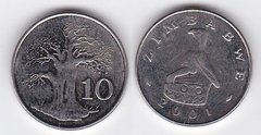 Zimbabwe - 10 Cents 2001 - XF