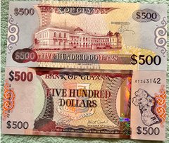 Гайана - 500 Dollars 2019 - P. 37b - aUNC