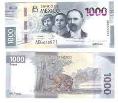 Mexico - 1000 Pesos 2019 ( 2021 ) - serie AB - P. W137 - UNC