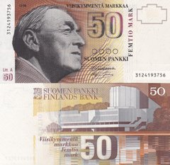 Фінляндія - 50 Markkaa 1986 - P. 118a(38) - UNC