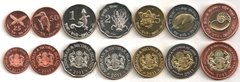 Андаманские острова - набор 7 монет 25 50 Paice 1 2 5 10 20 Rupees 2011 - UNC
