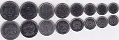 Бразилія - ​​набір 8 монет - 1 5 10 20 50 Centavos 1 5 10 Cruzeiros 1986 - 1988 - UNC