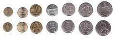 Парагвай - набор 7 монет 1 5 10 50 100 500 1000 Guaranies 1992 - 2014 - UNC