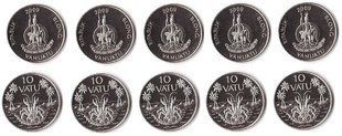 Вануату - 5 шт х 10 Vatu 2009 - UNC