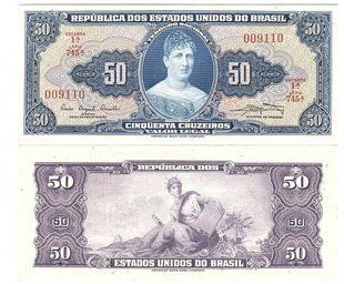 Бразилія - ​​50 Cruzeiros 1961 - P. 169 - aUNC