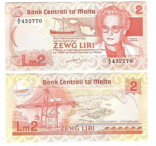 Malta - 2 Liri 1986 - P. 37 - UNC
