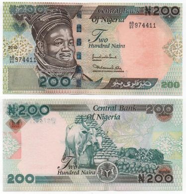 Nigeria - 200 Naira 2010 - P. 29i(1) - s. AB - UNC