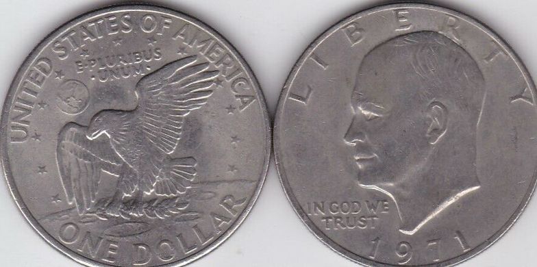США - 5 шт х 1 Dollar 1971 - VF