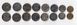 Syria - 5 pcs x set 8 coins mixed - aUNC / UNC