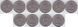 Фіджі - 5 шт х 6 Pence 1965 - XF / VF
