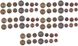 Свазиленд - 5 шт х набор 7 монет 5 10 20 50 Cents 1 2 5 Emalangeni 1999 - 2011 - UNC