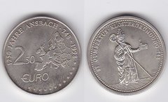 Германия - 2,50 Euro 1998 - local issue - 1250th Jahre Ansbach - проба - aUNC / XF+