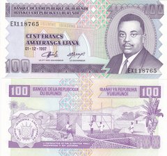 Burundi - 100 Francs 1997 - UNC