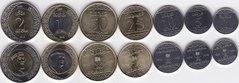 Саудовская Аравия - набор 7 монет 1 5 10 25 50 Halala 1 2 Ryals 2016 - UNC