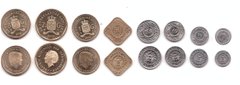 Нидерландские Антилы - набор 8 монет 1 5 10 25 50 Cents 1 2 5 Gulden 1990 - 2022 - (50 Cents aUNC ) - UNC
