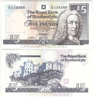 Шотландія - 5 Pounds 1999 - UNC