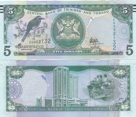 Тринідад та Тобаго - 5 шт х 5 Dollars 2006 / 2017 - Pick 47c - UNC