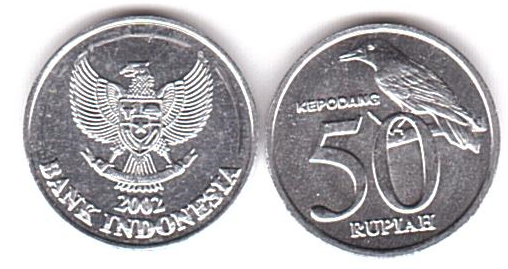 Индонезия - 50 Rupiah 2002 - UNC