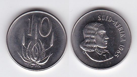 ЮАР - 10 Cents 1965 - XF