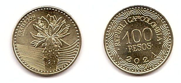 Колумбия - 5 шт х 100 Pesos 2021 - UNC