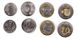 Молдова - 5 шт. X набір 4 монети 1 + 2 + 5 + 10 Lei 2018 - 2022 - UNC