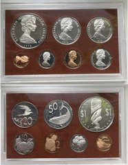 Cook Islands - set 7 coins 1 2 5 10 20 50 Cents 1 Dollar 1973 - in box - UNC