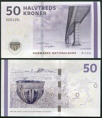 Дания - 50 Kroner 2013 - P. 65f(4) - подпись Ларс Роде и  Ларс Соренсен - UNC
