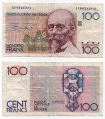 Бельгия - 100 Francs 1982 - 1994 - Pick 142a(4) - VF