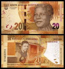 South Africa - 20 Rand 2018 - comm. - Mandela - P. 144 - UNC