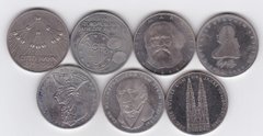 Германия - набор 7 монет x 5 Mark 1979 - 1986 - comm. - XF