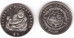 Liberia - 1 Dollar 1994 - Monkey - UNC