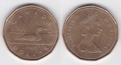 Канада - 1 Dollar 1987 - качка - XF