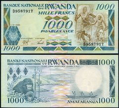 Руанда - 1000 Francs 1988 - Pick 21 - UNC