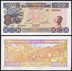 Гвінея - 100 Francs 2012 - P. 35b - UNC